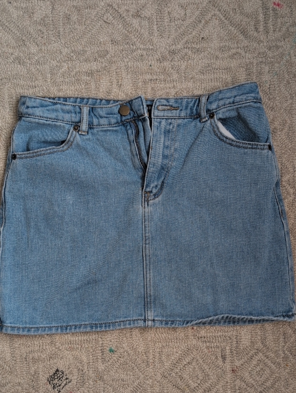 F21 Light Blue Denim Mini Skirt